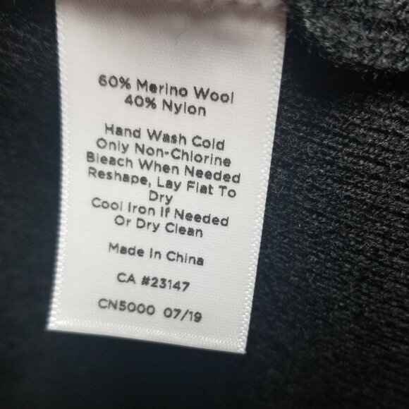 Talbots Womens Black Wool Blend Open Front Blazer Career Office Sz XL - Picture 5 of 5